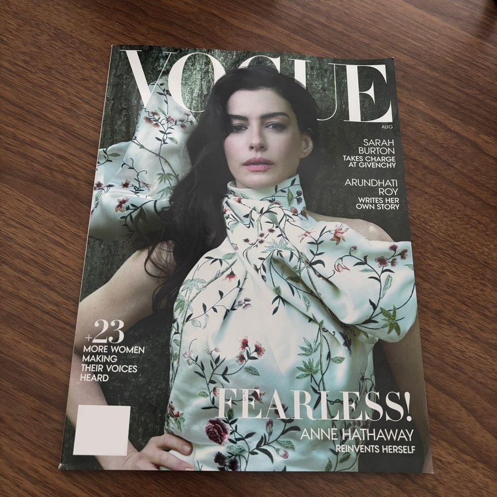 Vogue Magazine August 2025 Issue - Anne Hathaway